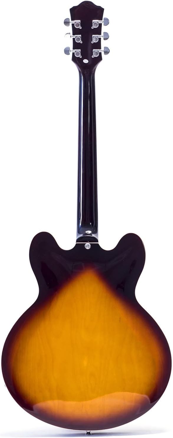 Groteフルスケールエレキギターセミ中空体ギターボーンナット(サン